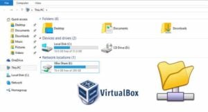 Mont VirtualBox dossier partagé sur Windows OS invité